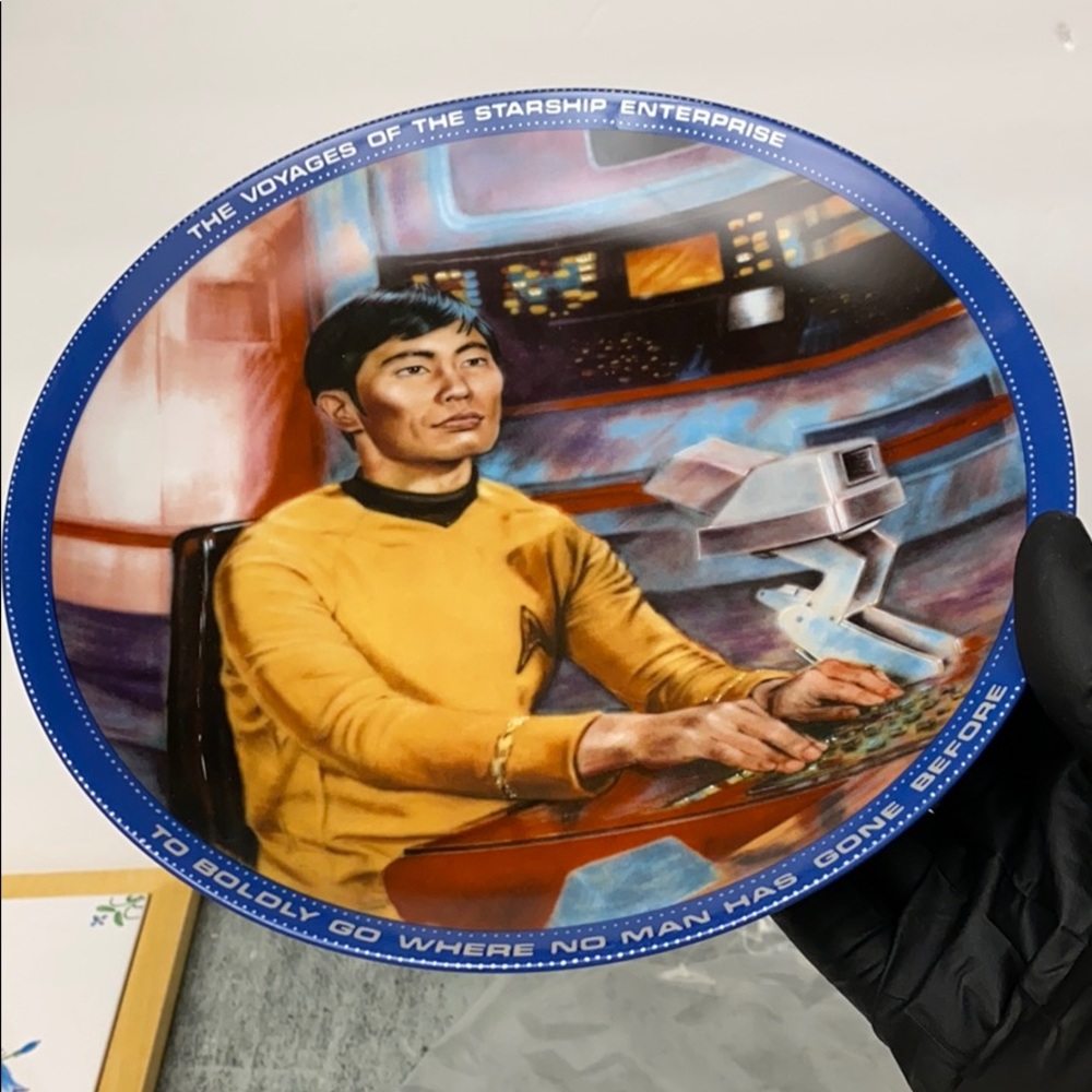 Star Trek Sulu collectors plate 1984